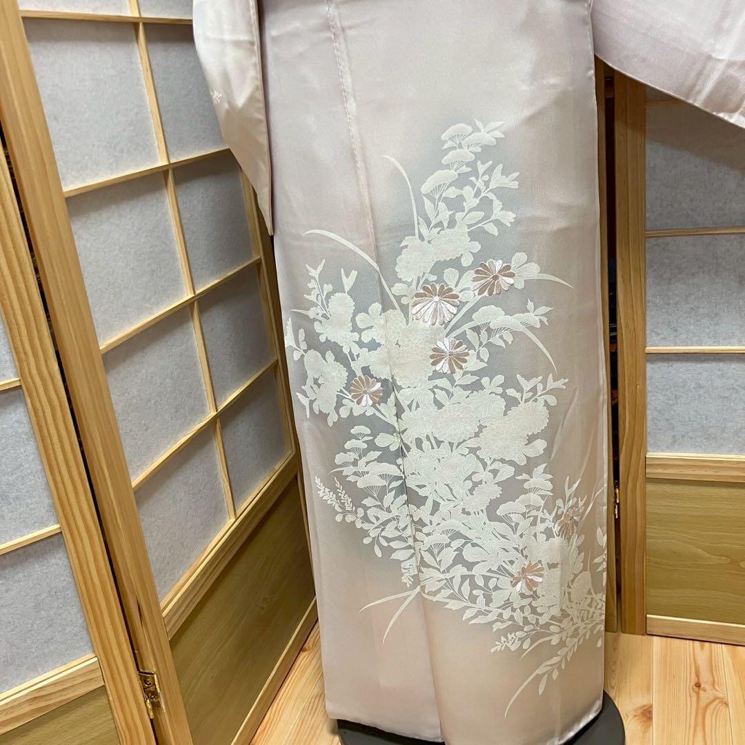 4394# Japanese Kimono Vintage Womens Silk Fabric Robe Kimono only sold