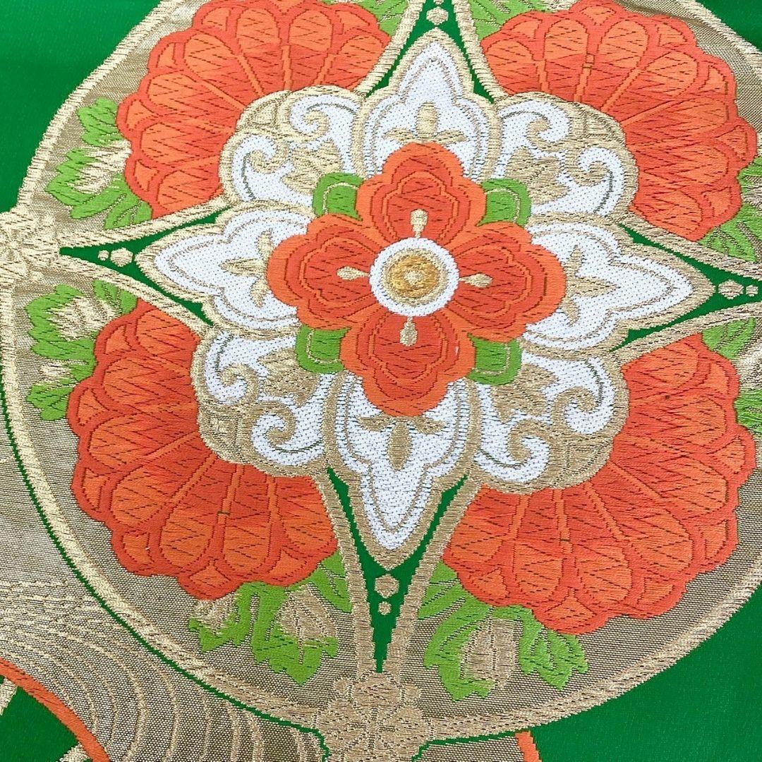 4706# Japanese Vintage Fukuro Obi Belt Kimono Fabric Silk Traditional Untailored