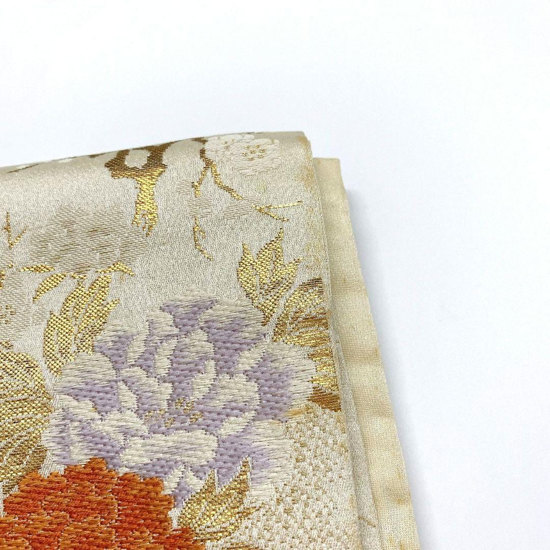 4128# Japanese Vintage Fukuro Obi Belt Kimono Fabric Silk Traditional