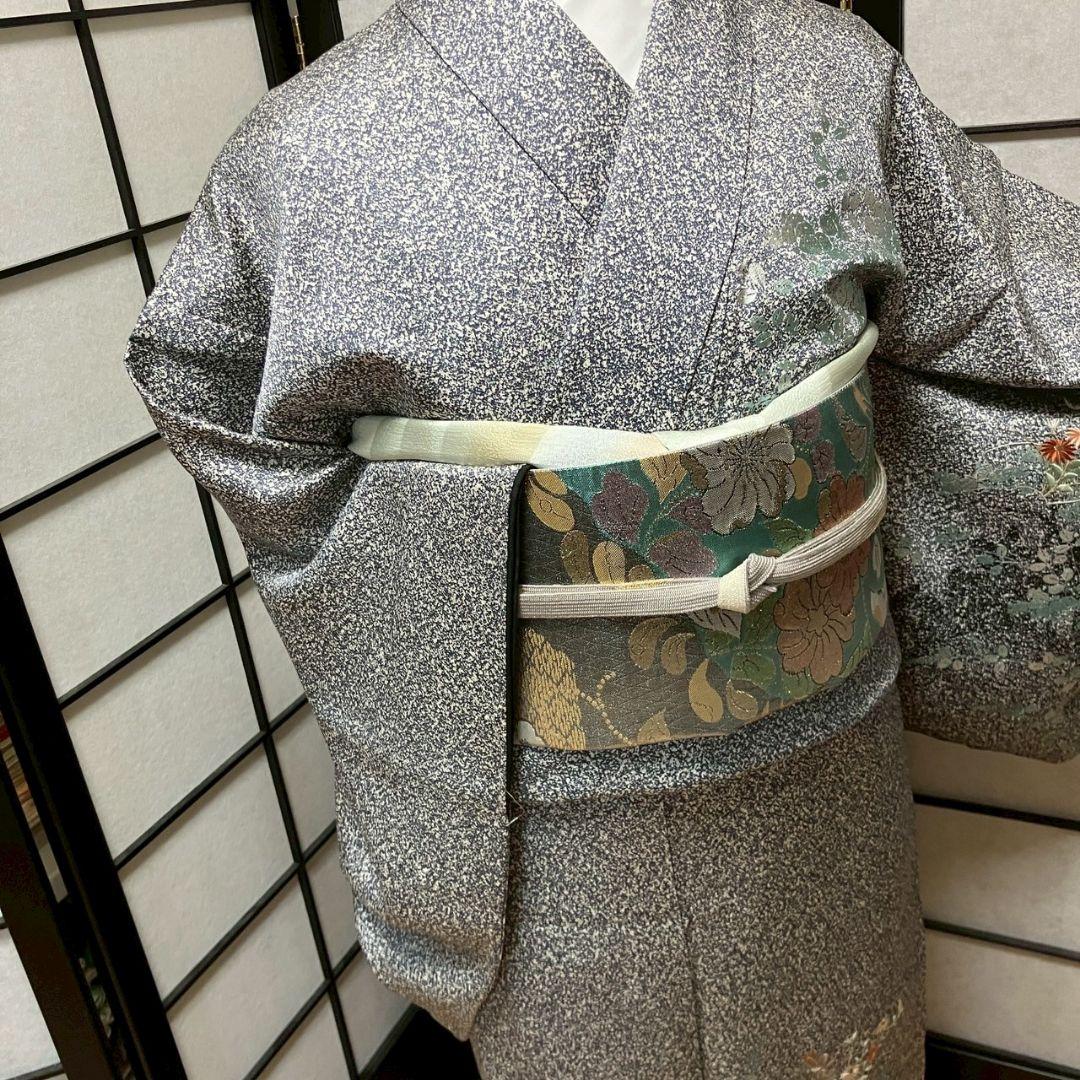 5463# Japanese Kimono Vintage Womens Silk Fabric Robe Kimono only sold