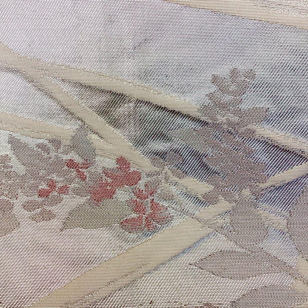 4957# Japanese Vintage Fukuro Obi Belt Kimono Fabric Silk Traditional