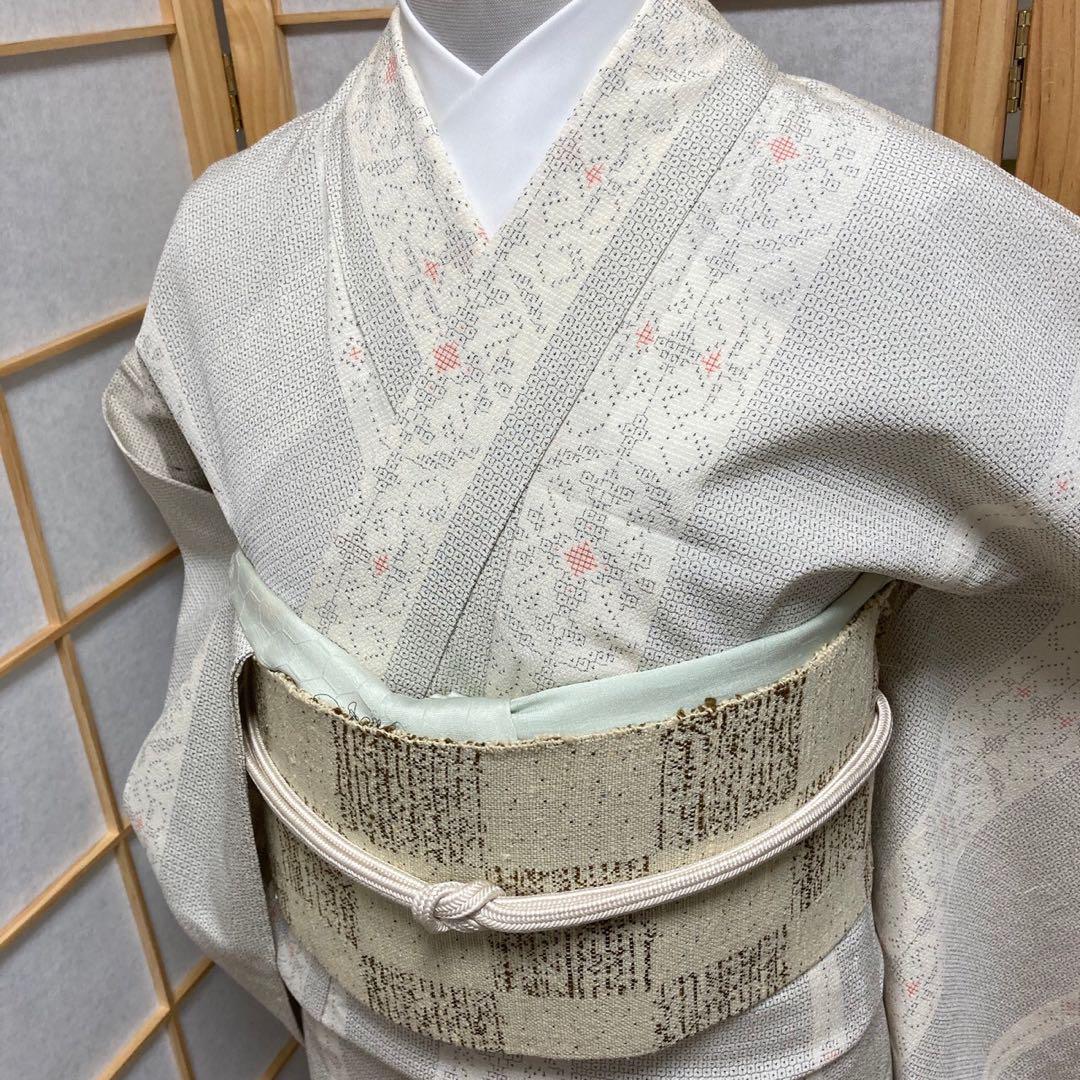 0231# Japanese Kimono only sold Vintage Womens Silk Fabric Robe Unlined kimono