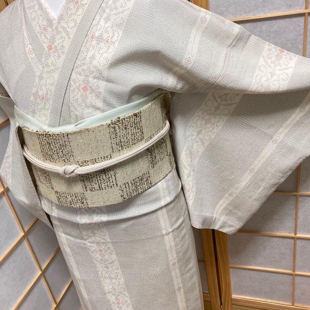 0231# Japanese Kimono only sold Vintage Womens Silk Fabric Robe Unlined kimono