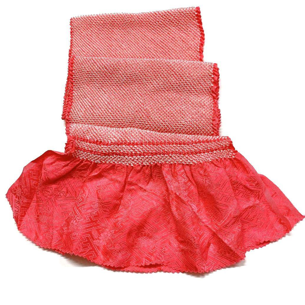 4195# Japanese Kimono Accessory Obiage and Obijime 2-piece Set Silk Shibori