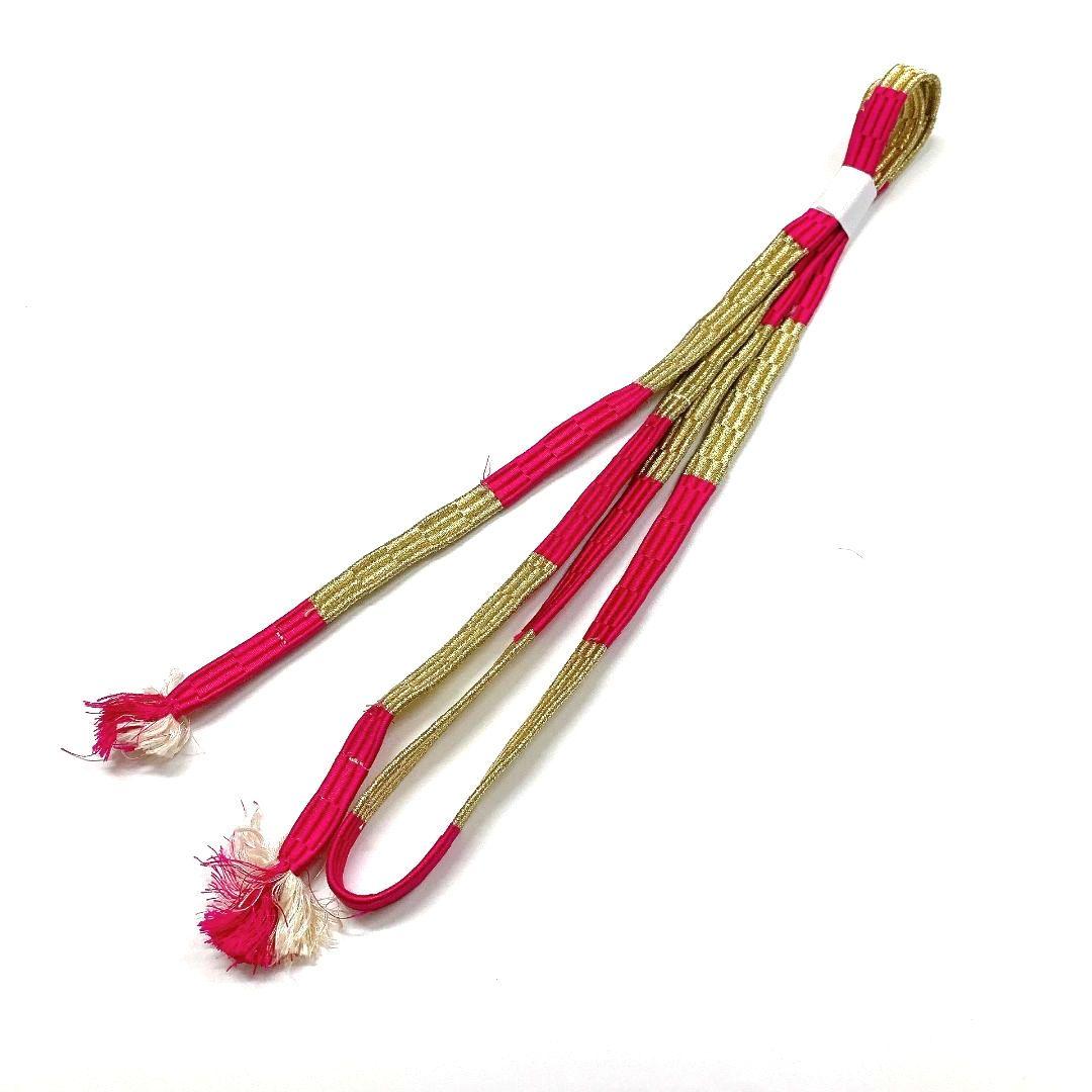 4195# Japanese Kimono Accessory Obiage and Obijime 2-piece Set Silk Shibori