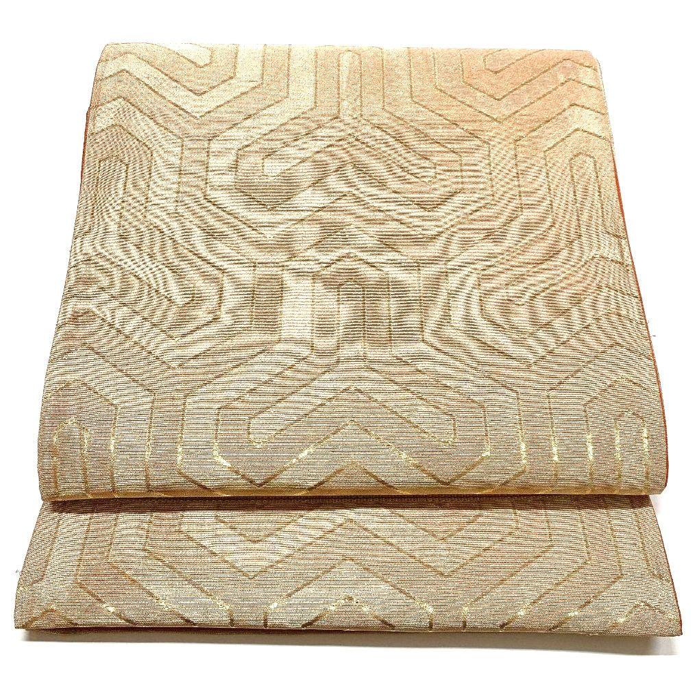 4157# Japanese Vintage Fukuro Obi Belt Kimono Fabric Silk Traditional Untailored