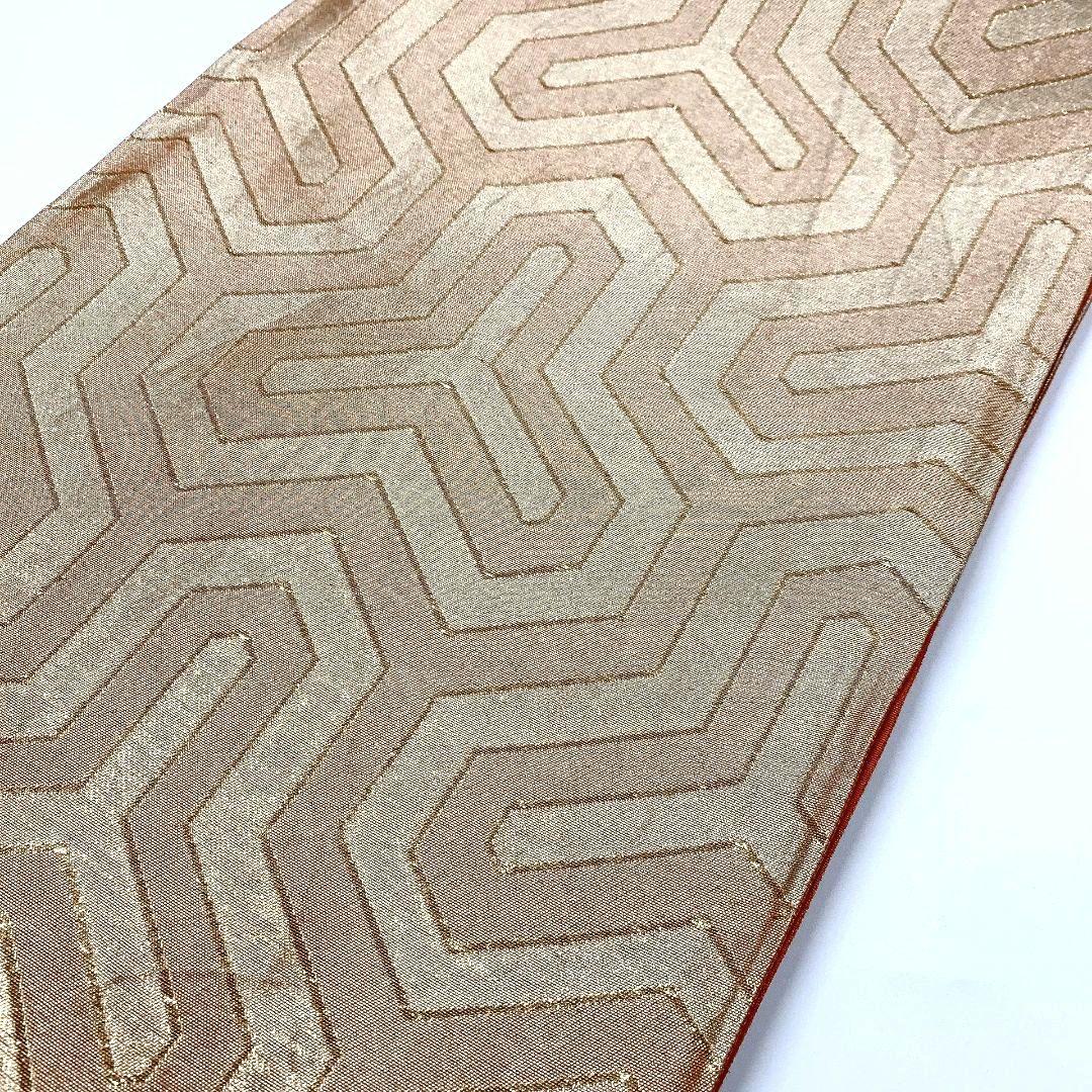 4157# Japanese Vintage Fukuro Obi Belt Kimono Fabric Silk Traditional Untailored