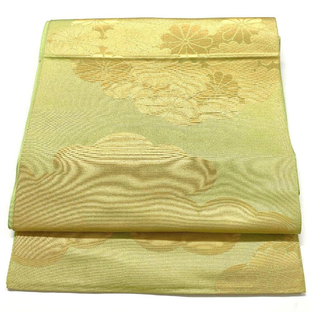 4449# Japanese Vintage Fukuro Obi Belt Kimono Fabric Silk Traditional
