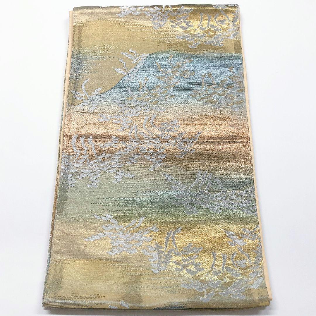 3335# Japanese Vintage Fukuro Obi Belt Kimono Fabric Silk Traditional