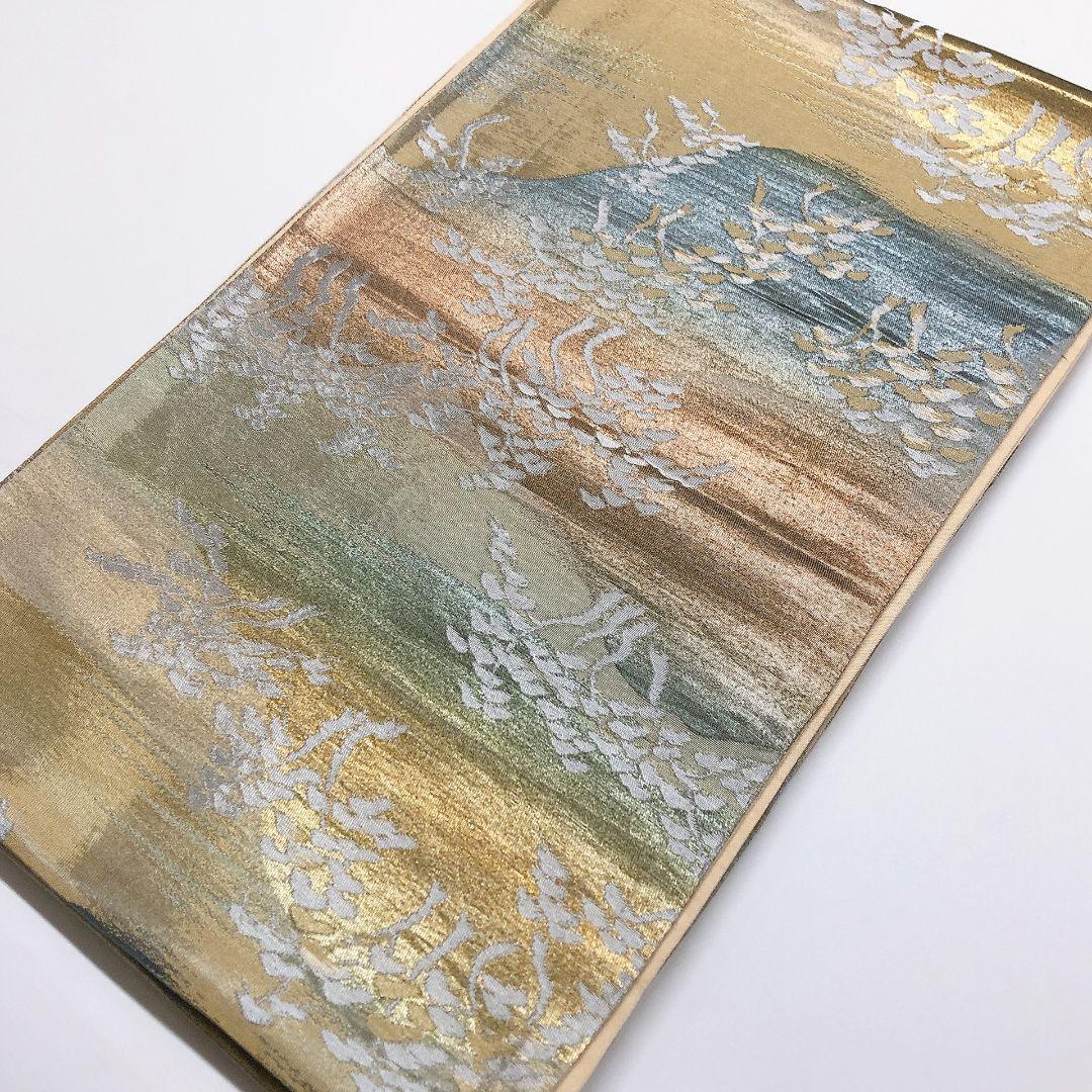 3335# Japanese Vintage Fukuro Obi Belt Kimono Fabric Silk Traditional