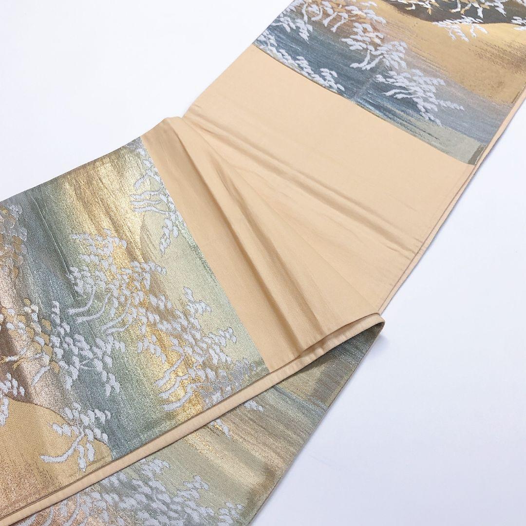 3335# Japanese Vintage Fukuro Obi Belt Kimono Fabric Silk Traditional