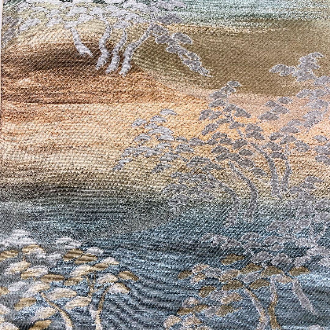 3335# Japanese Vintage Fukuro Obi Belt Kimono Fabric Silk Traditional