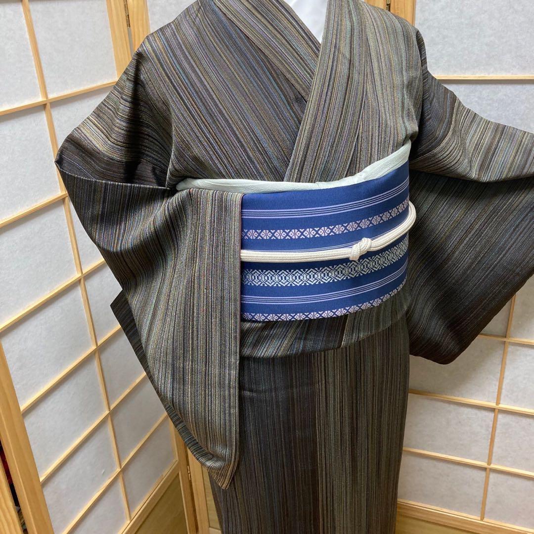 3418# Japanese Kimono Vintage Womens Silk Pongee Fabric Robe Kimono only sold