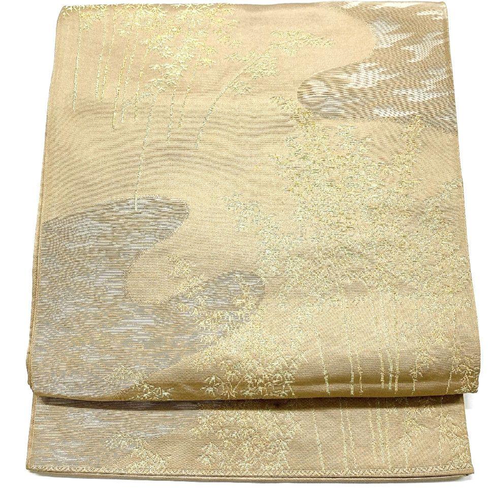3259# Japanese Vintage Fukuro Obi Belt Kimono Fabric Silk Traditional Untailored