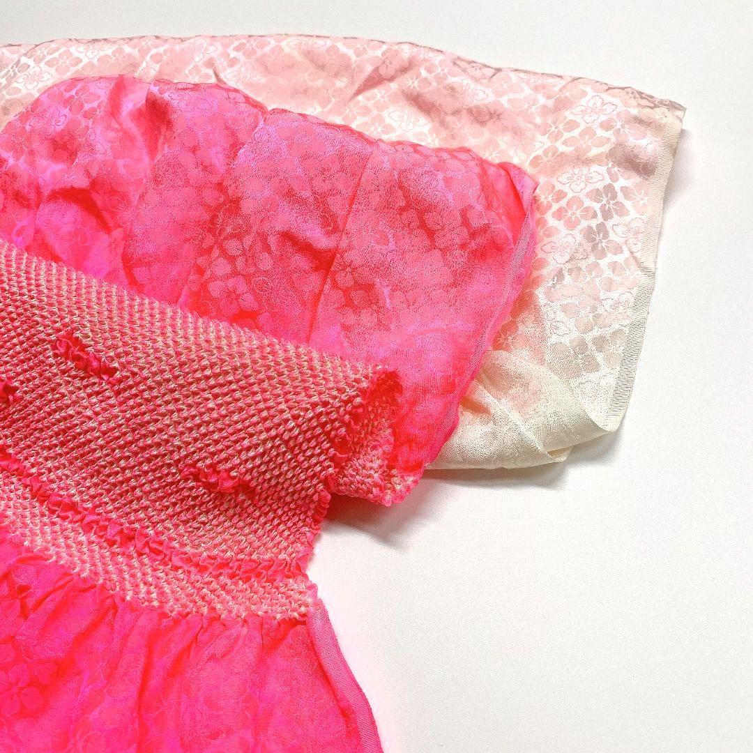 3864# Japanese Kimono Accessory Obiage and Obijime 2-piece Set Silk Shibori
