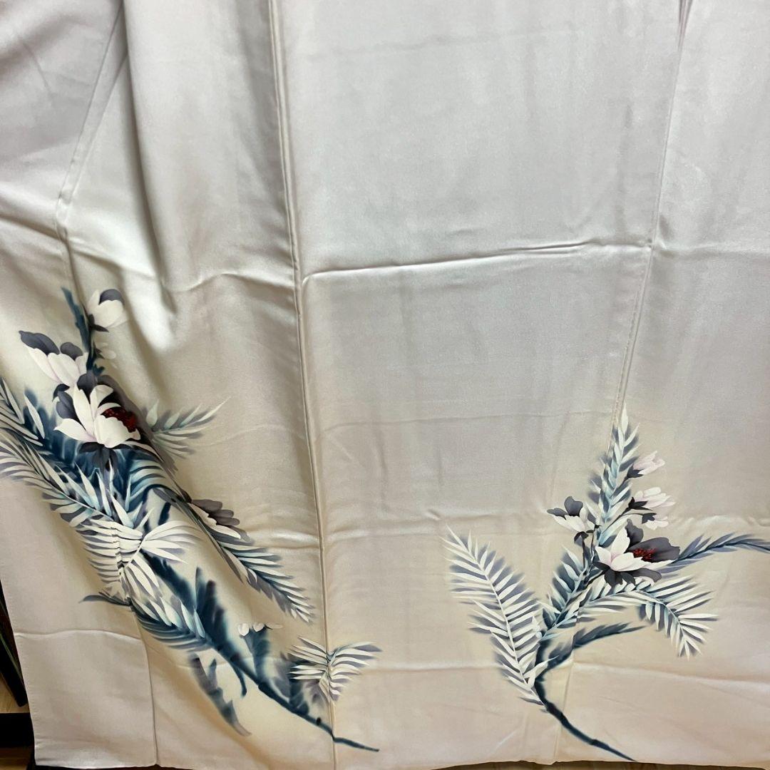 5163# Japanese Kimono Vintage Fabric Pure Silk Robe Women's Traditional