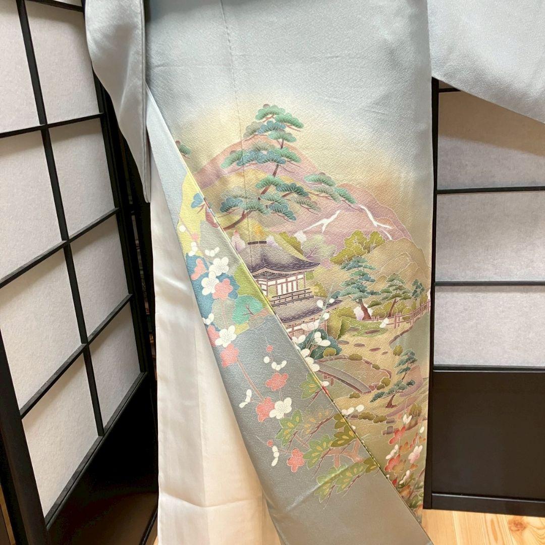 5470# Japanese Kimono Vintage Womens Silk Fabric Robe Kimono only sold