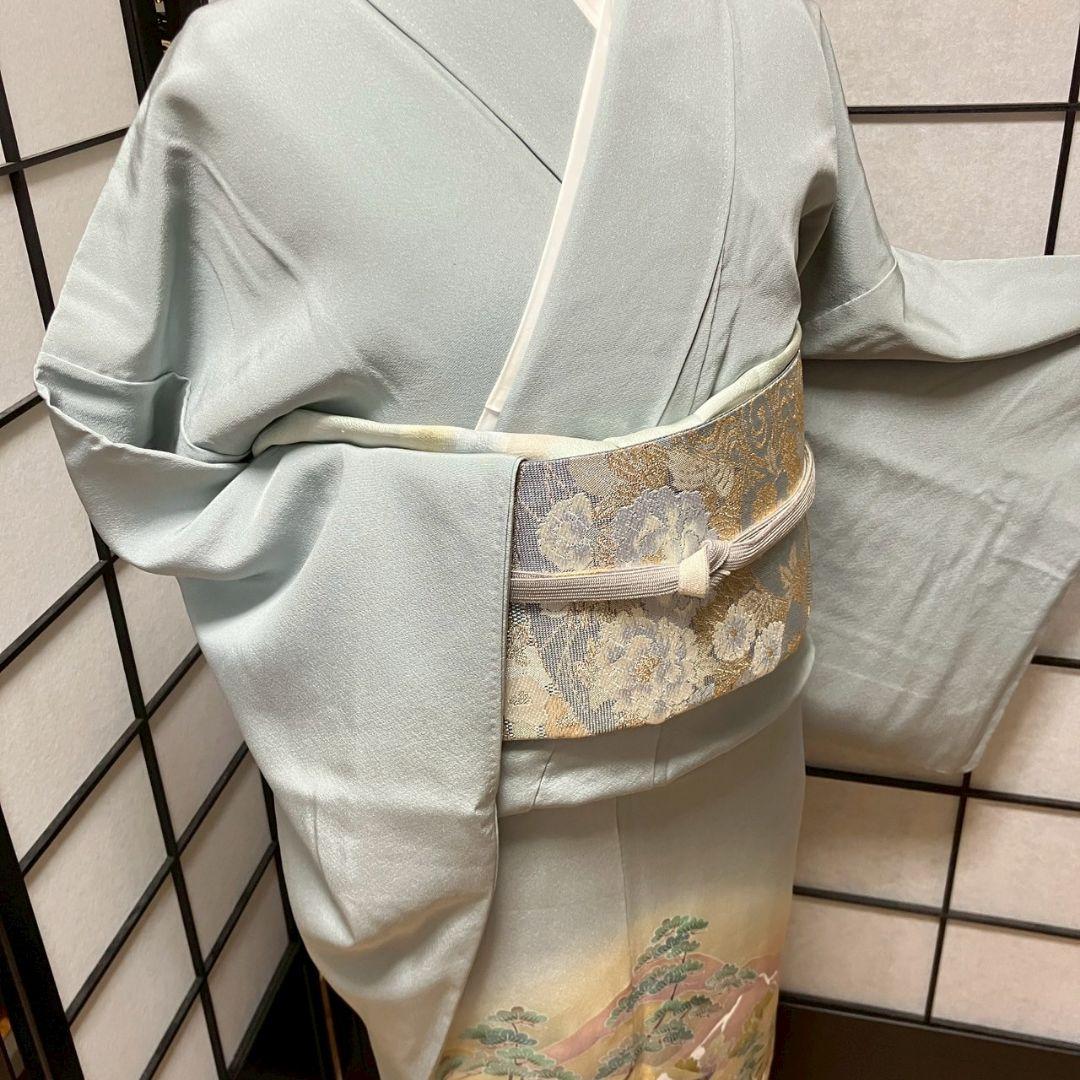5470# Japanese Kimono Vintage Womens Silk Fabric Robe Kimono only sold