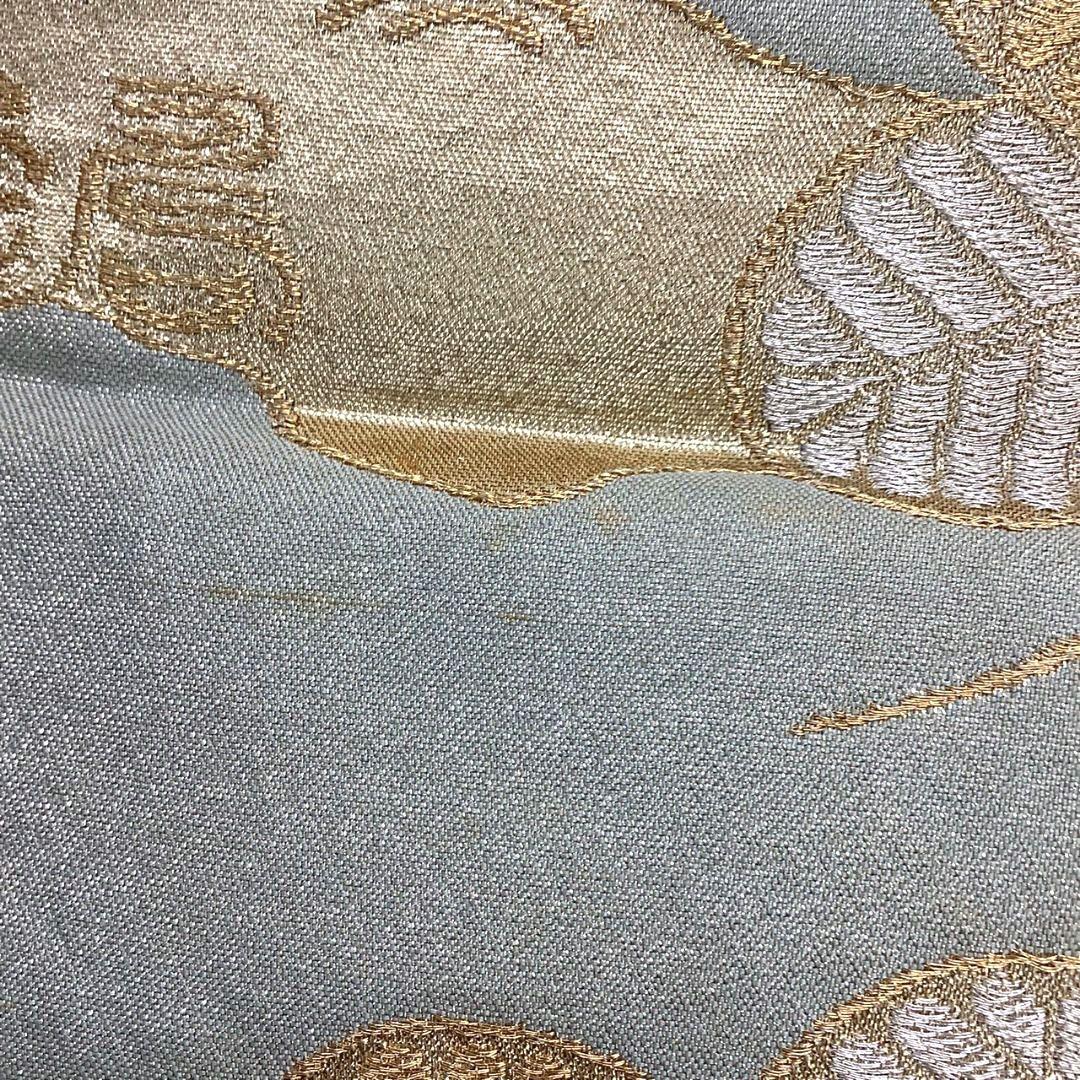 4977# Japanese Vintage Fukuro Obi Belt Kimono Fabric Silk Traditional