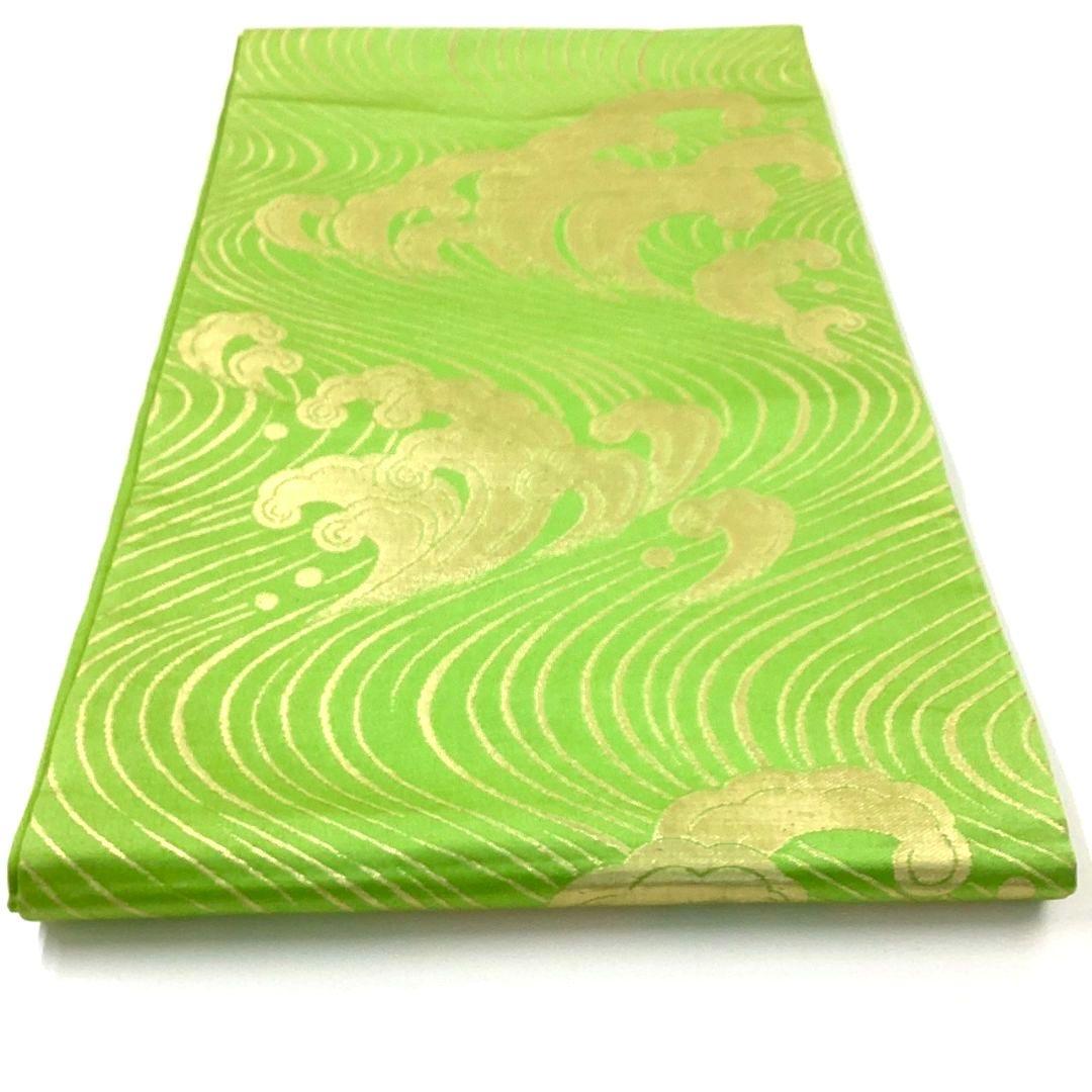 4694# Japanese Vintage Fukuro Obi Belt Kimono Fabric Silk Traditional Untailored