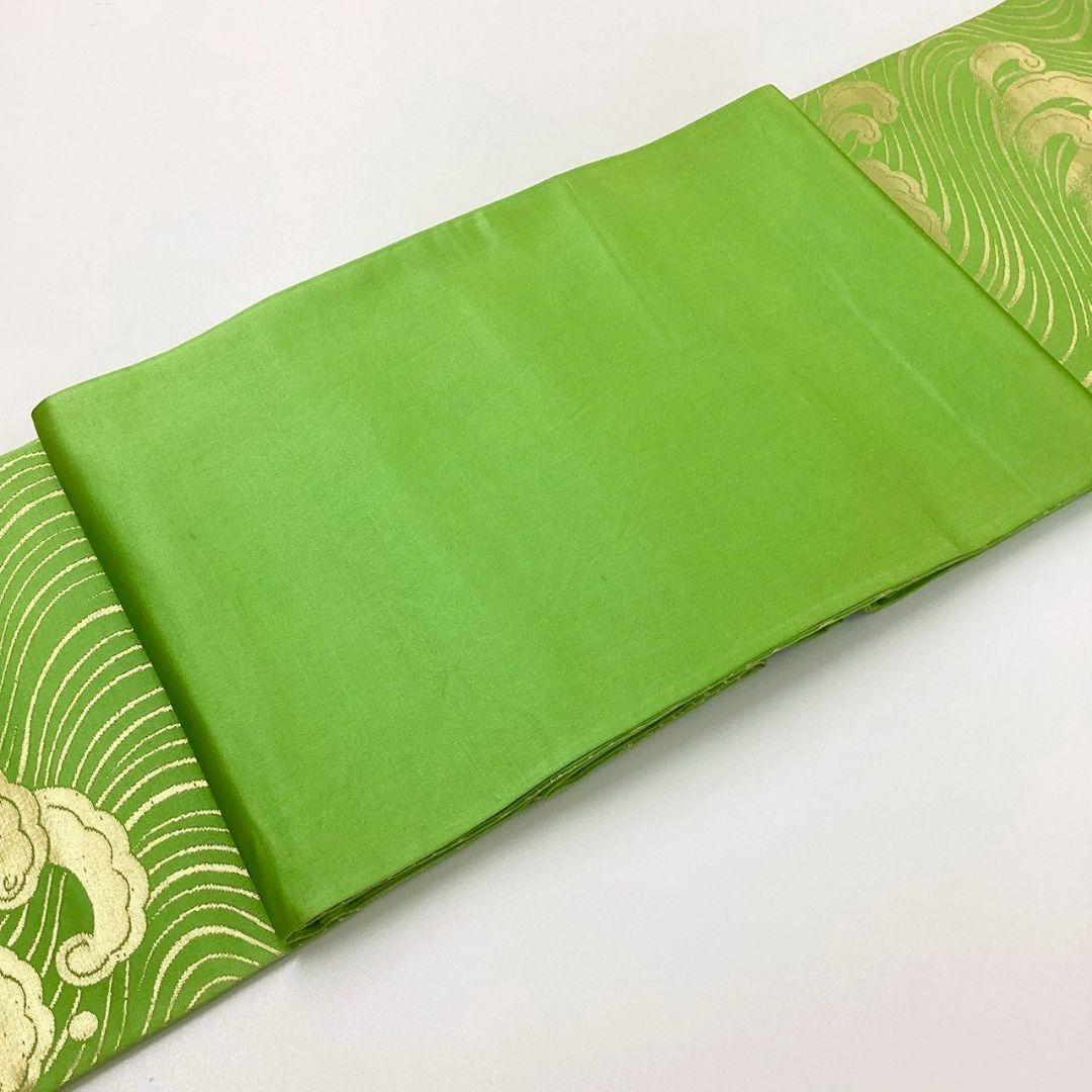 4694# Japanese Vintage Fukuro Obi Belt Kimono Fabric Silk Traditional Untailored