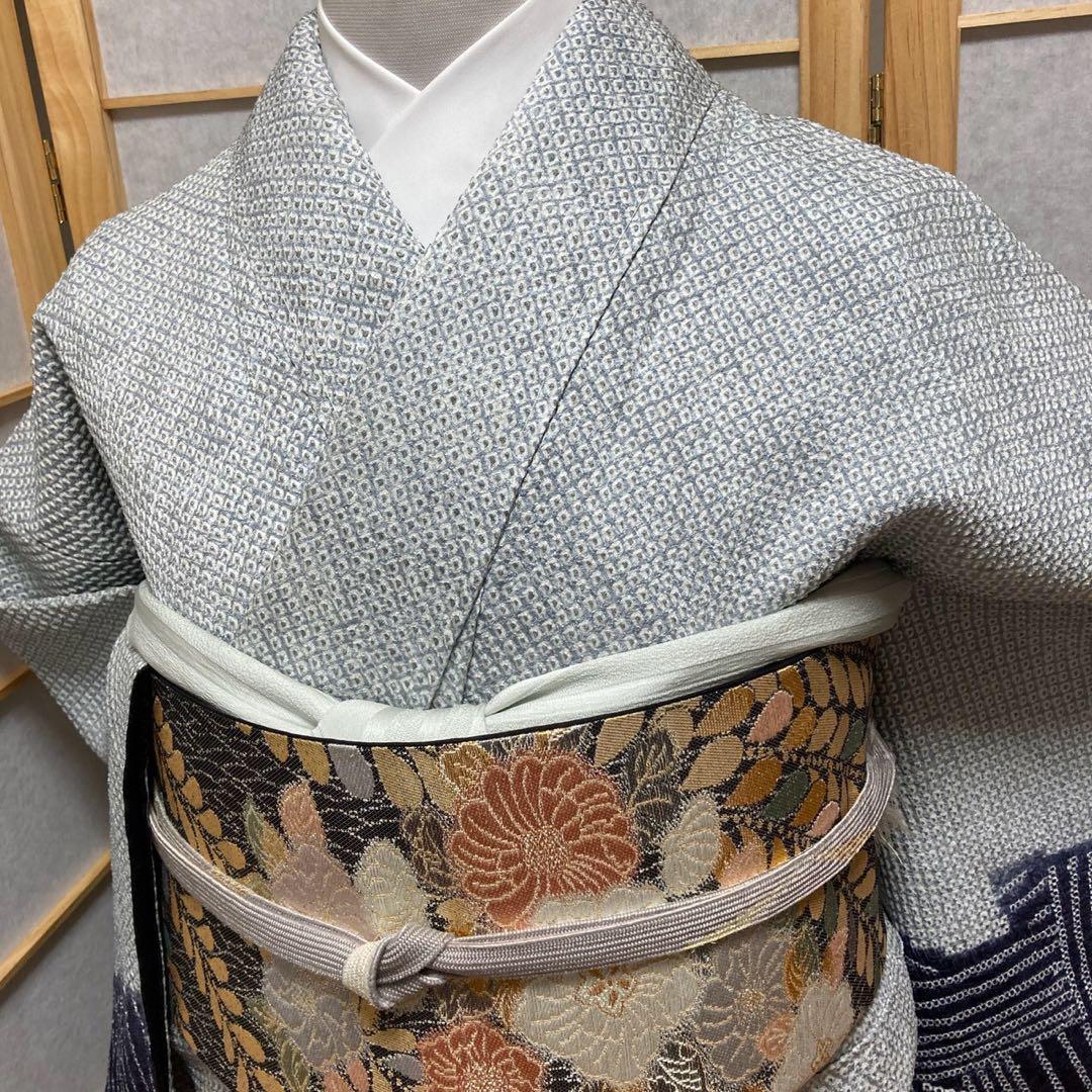 3912# Japanese Kimono Vintage Womens Silk Fabric Robe Kimono only sold Shibori