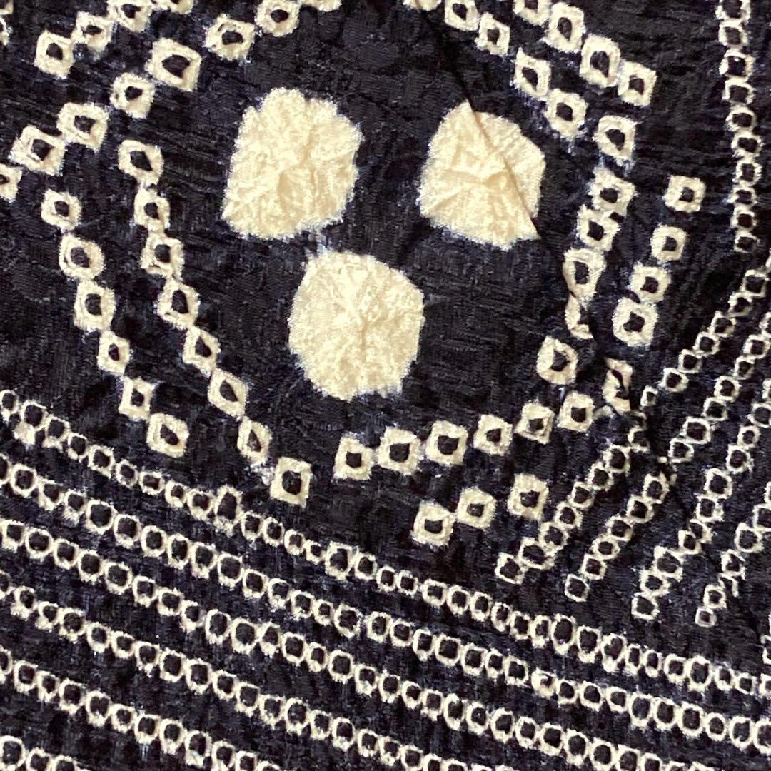 3912# Japanese Kimono Vintage Womens Silk Fabric Robe Kimono only sold Shibori