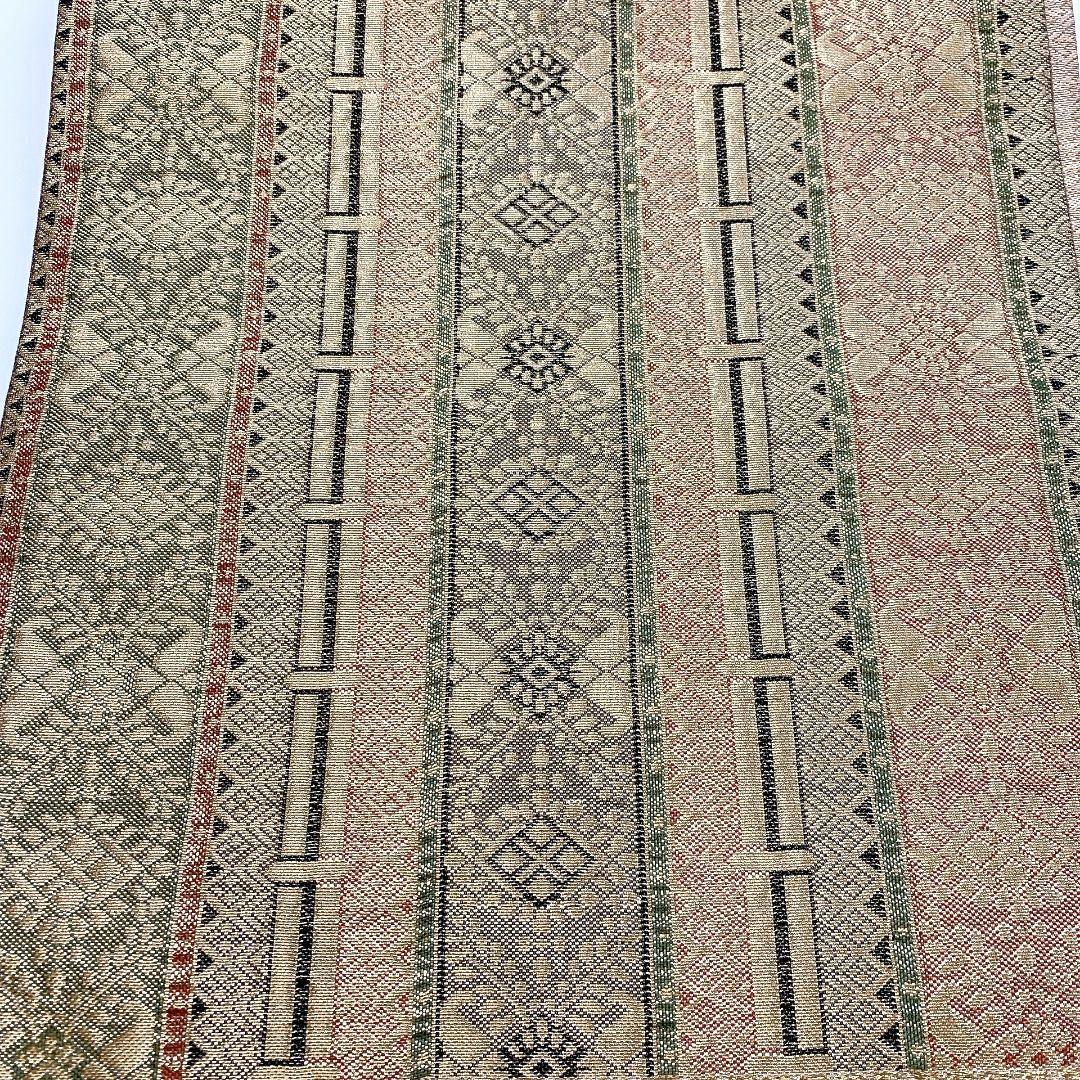 3309# Japanese Vintage Fukuro Obi Belt Kimono Fabric Silk Traditional Untailored