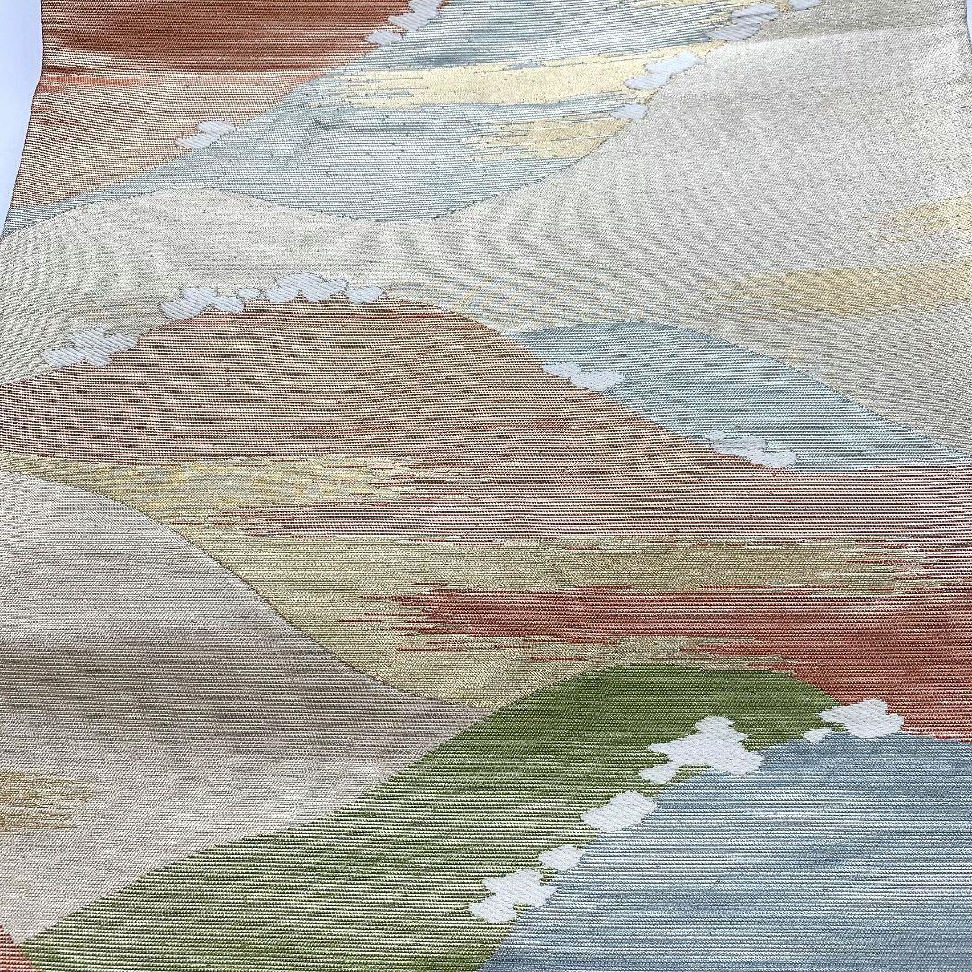4170# Japanese Vintage Fukuro Obi Belt Kimono Fabric Silk Traditional Untailored