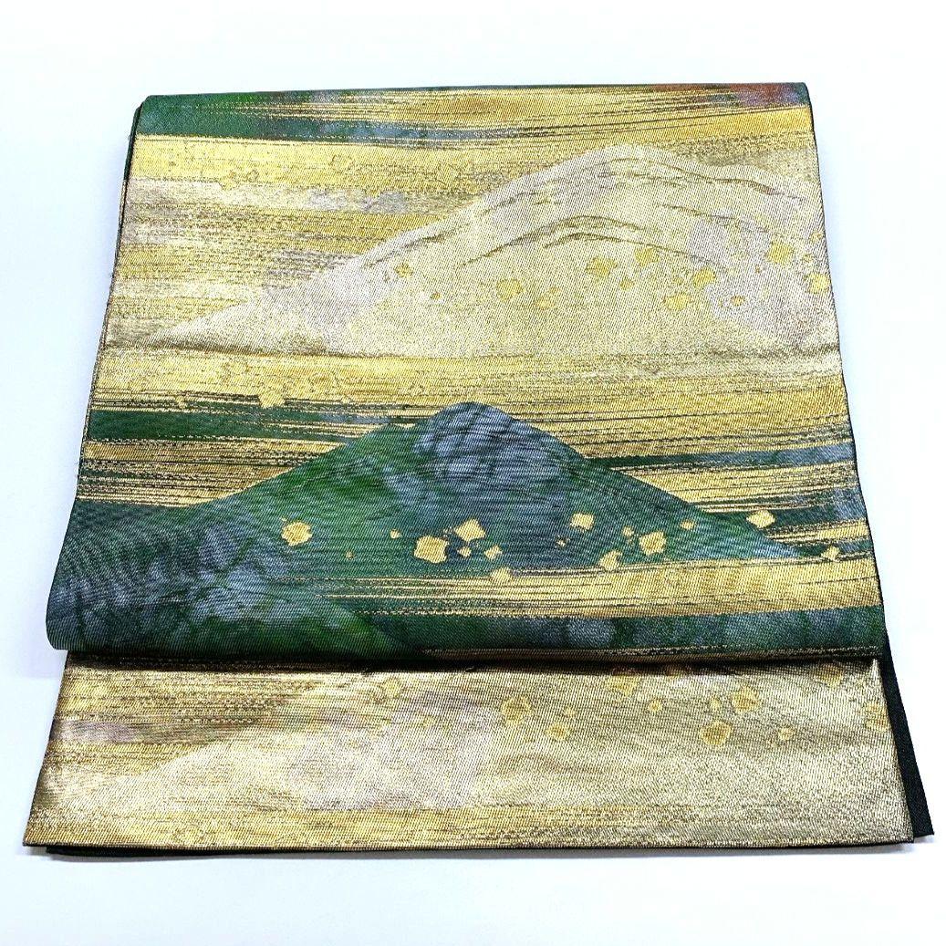 5055# Japanese Vintage Fukuro Obi Belt Kimono Fabric Silk Traditional
