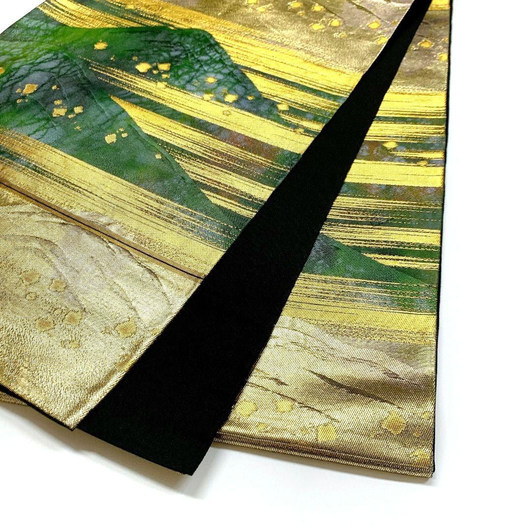 5055# Japanese Vintage Fukuro Obi Belt Kimono Fabric Silk Traditional