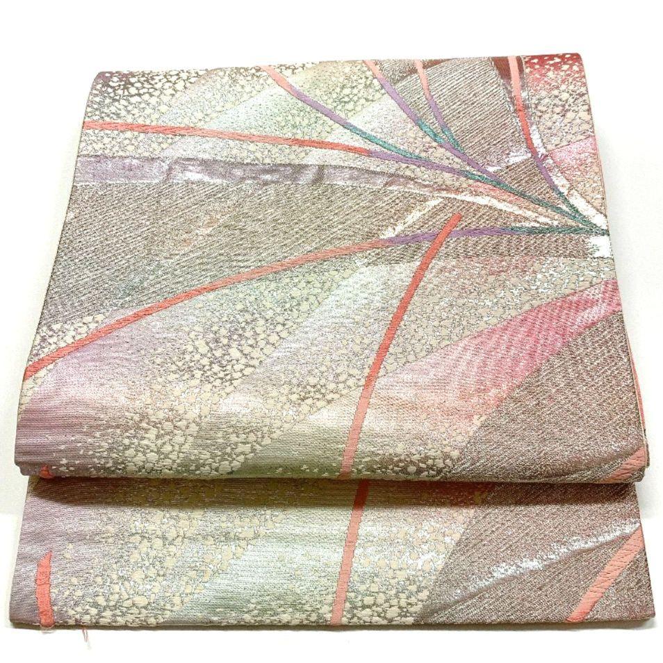 5073# Japanese Vintage Fukuro Obi Belt Kimono Fabric Silk Traditional