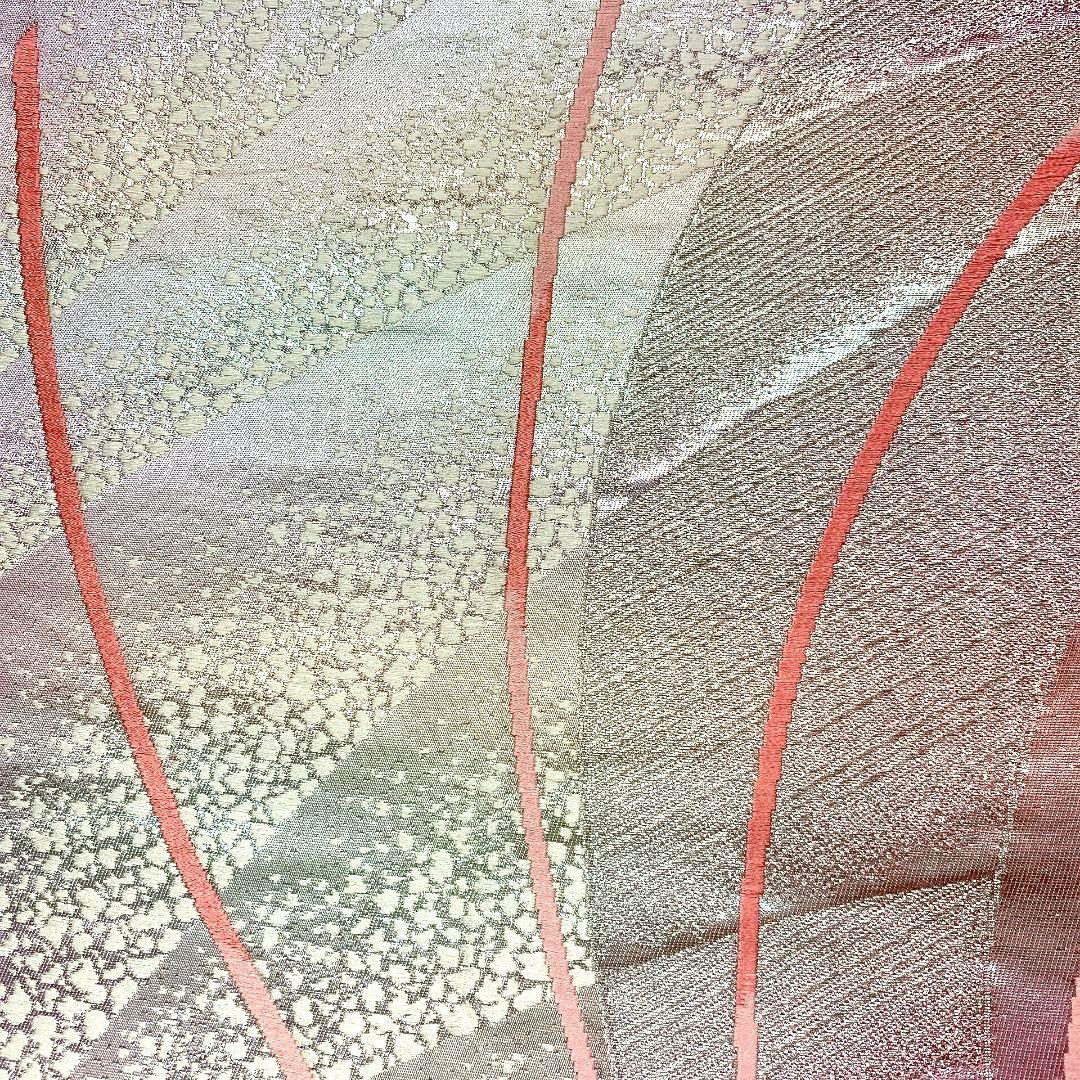 5073# Japanese Vintage Fukuro Obi Belt Kimono Fabric Silk Traditional