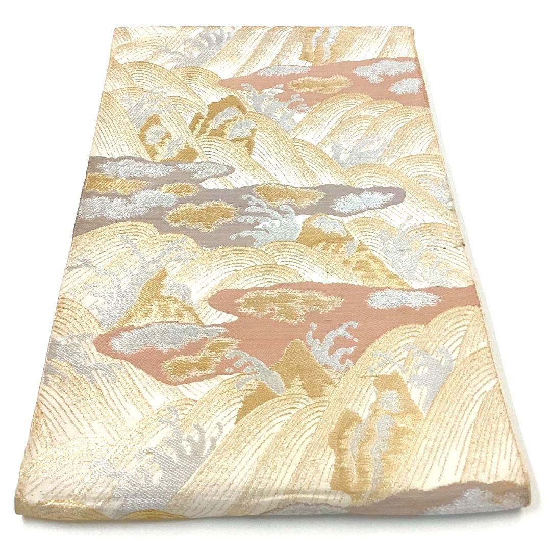 4948# Japanese Vintage Fukuro Obi Belt Kimono Fabric Silk Traditional Untailored