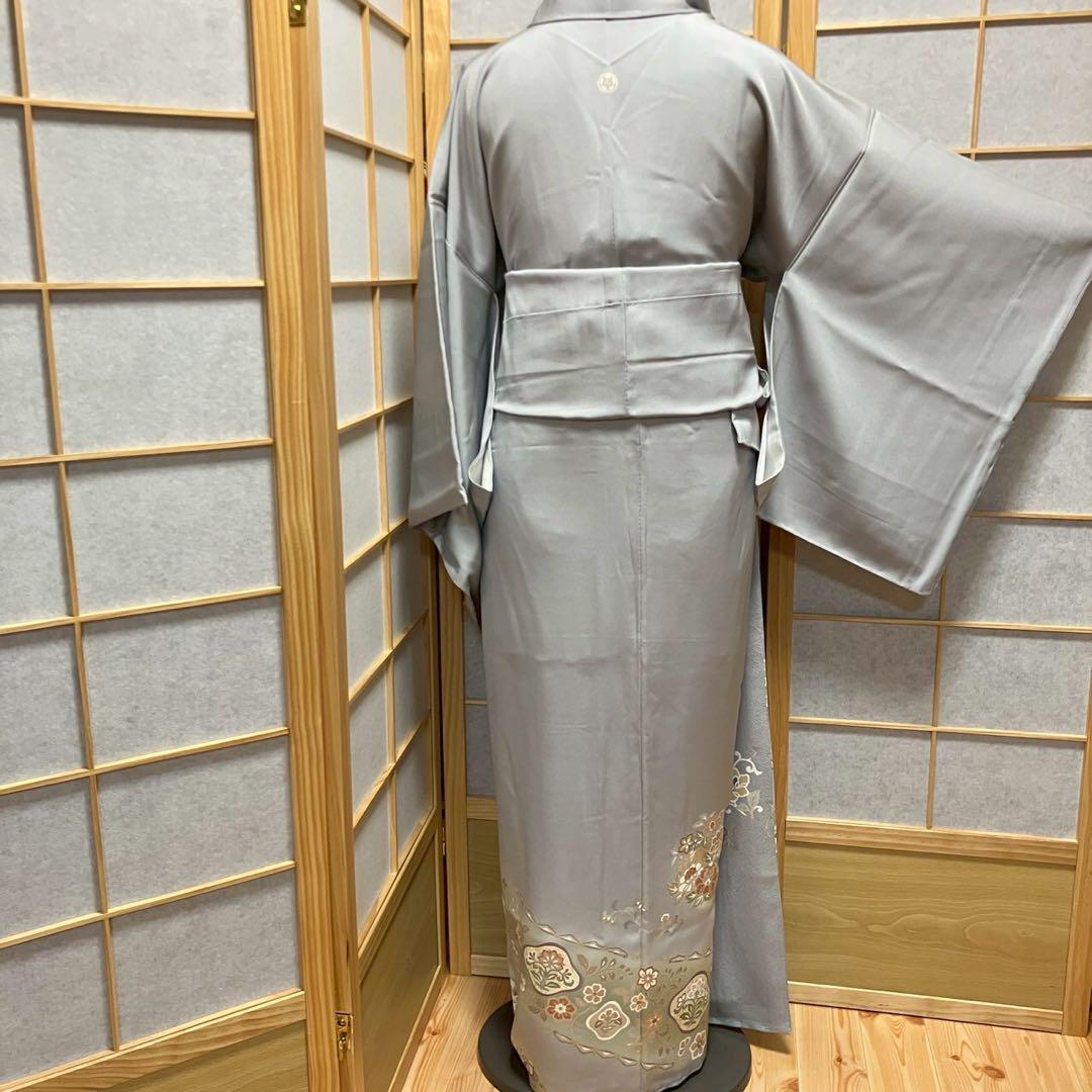 4418# Japanese Tomesode Kimono Vintage Womens Silk Fabric Robe Kimono only sold