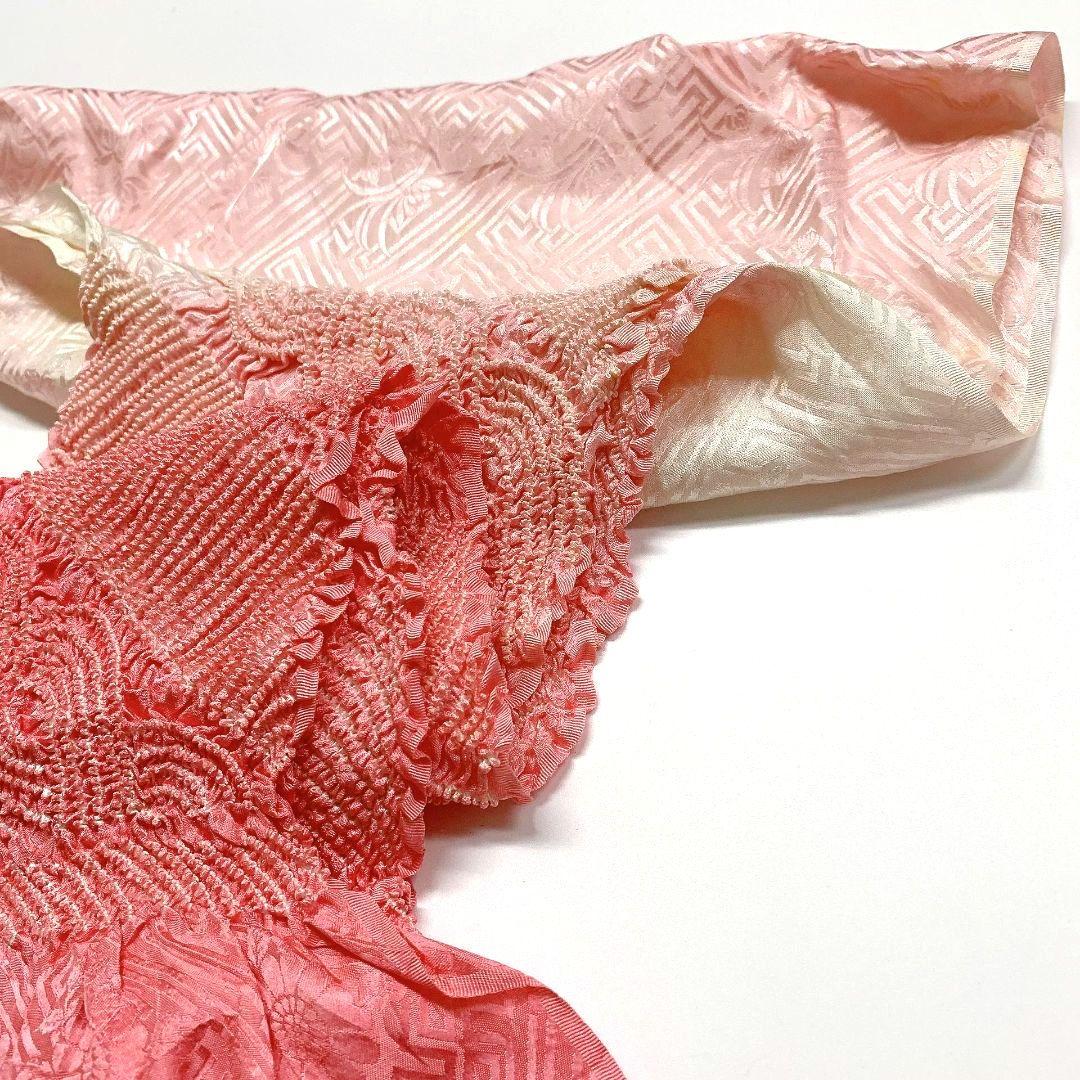 3371# Japanese Kimono Accessory Obiage and Obijime 2-piece Set Silk Shibori