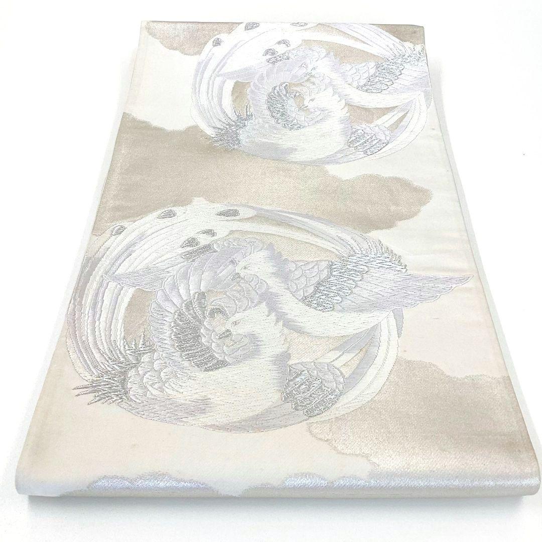4908# Japanese Vintage Fukuro Obi Belt Kimono Fabric Silk Traditional