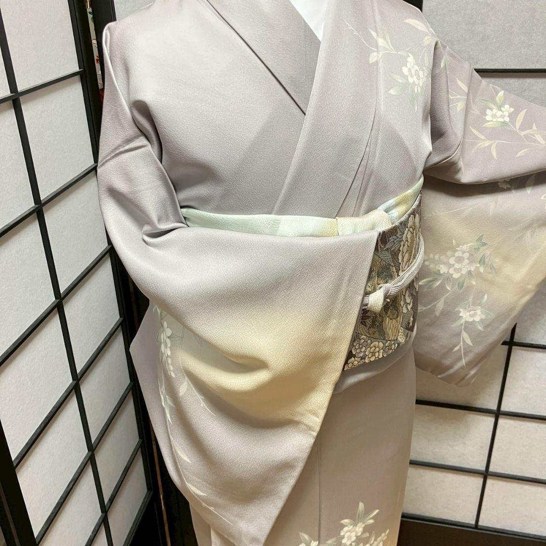 4386# Japanese Kimono Vintage Womens Silk Fabric Robe Kimono only sold