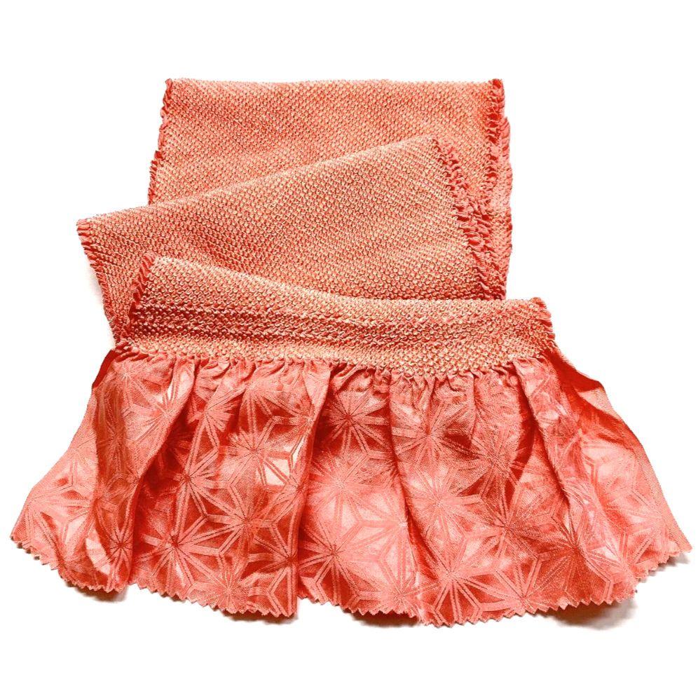 4179# Japanese Kimono Accessory Obiage and Obijime 2-piece Set Silk Shibori