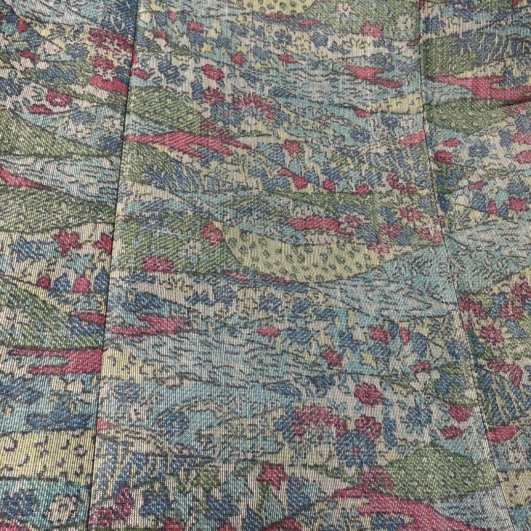 5170# Japanese Kimono Vintage Fabric Silk Robe Women's Traditional Unlined