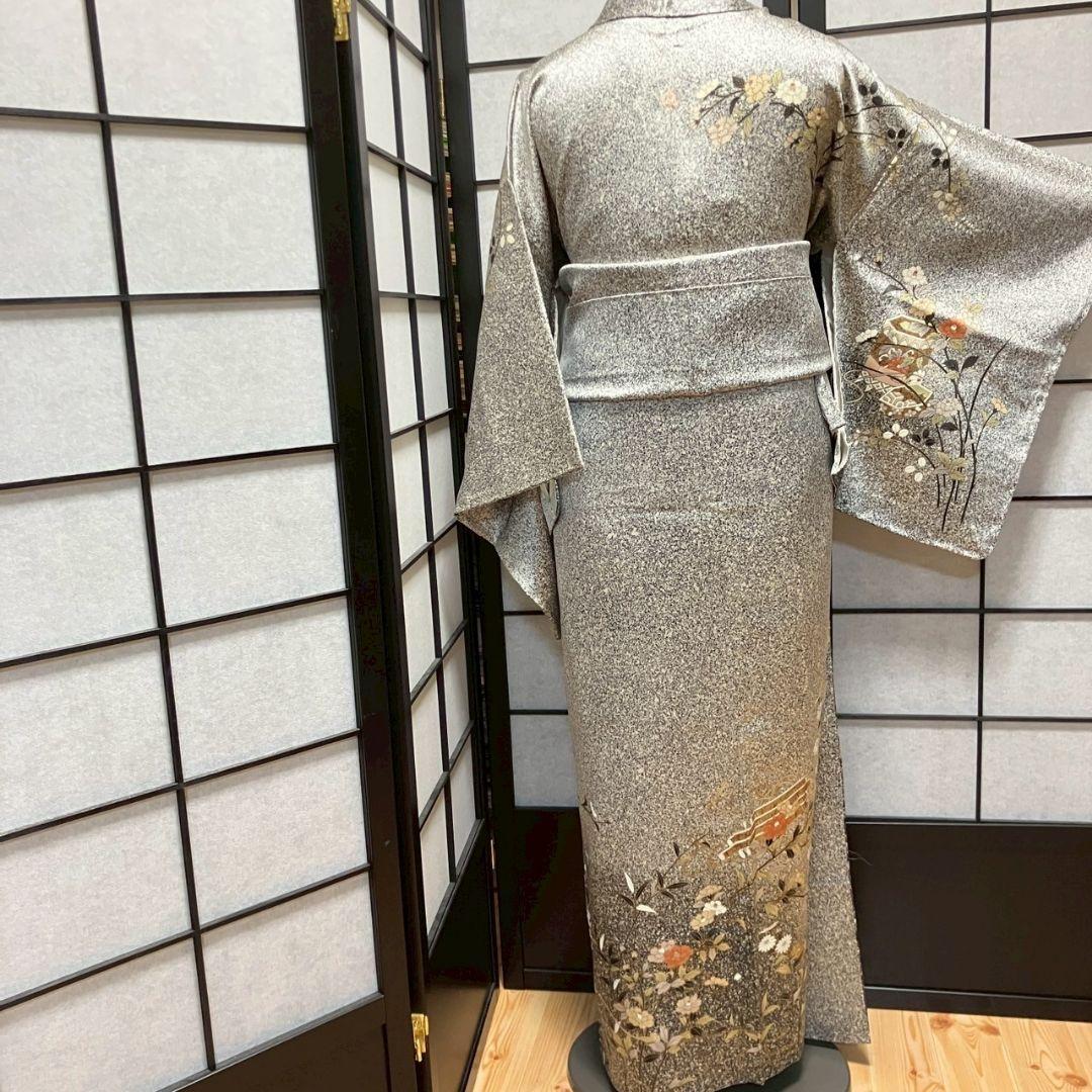 5469# Japanese Kimono Vintage Womens Silk Fabric Robe Kimono only sold