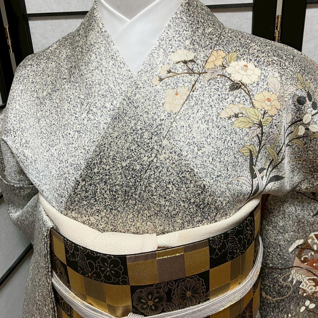 5469# Japanese Kimono Vintage Womens Silk Fabric Robe Kimono only sold