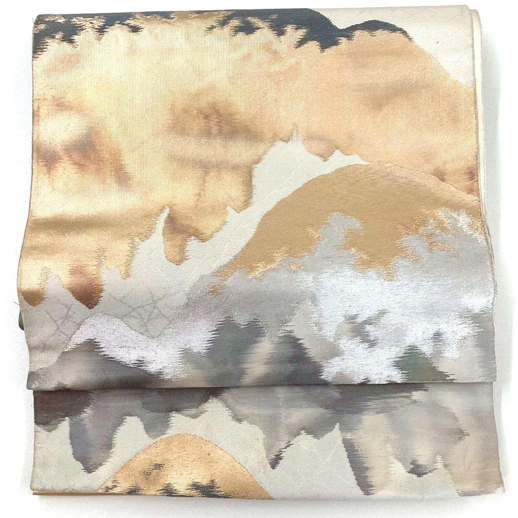 4707# Japanese Vintage Fukuro Obi Belt Kimono Fabric Silk Traditional