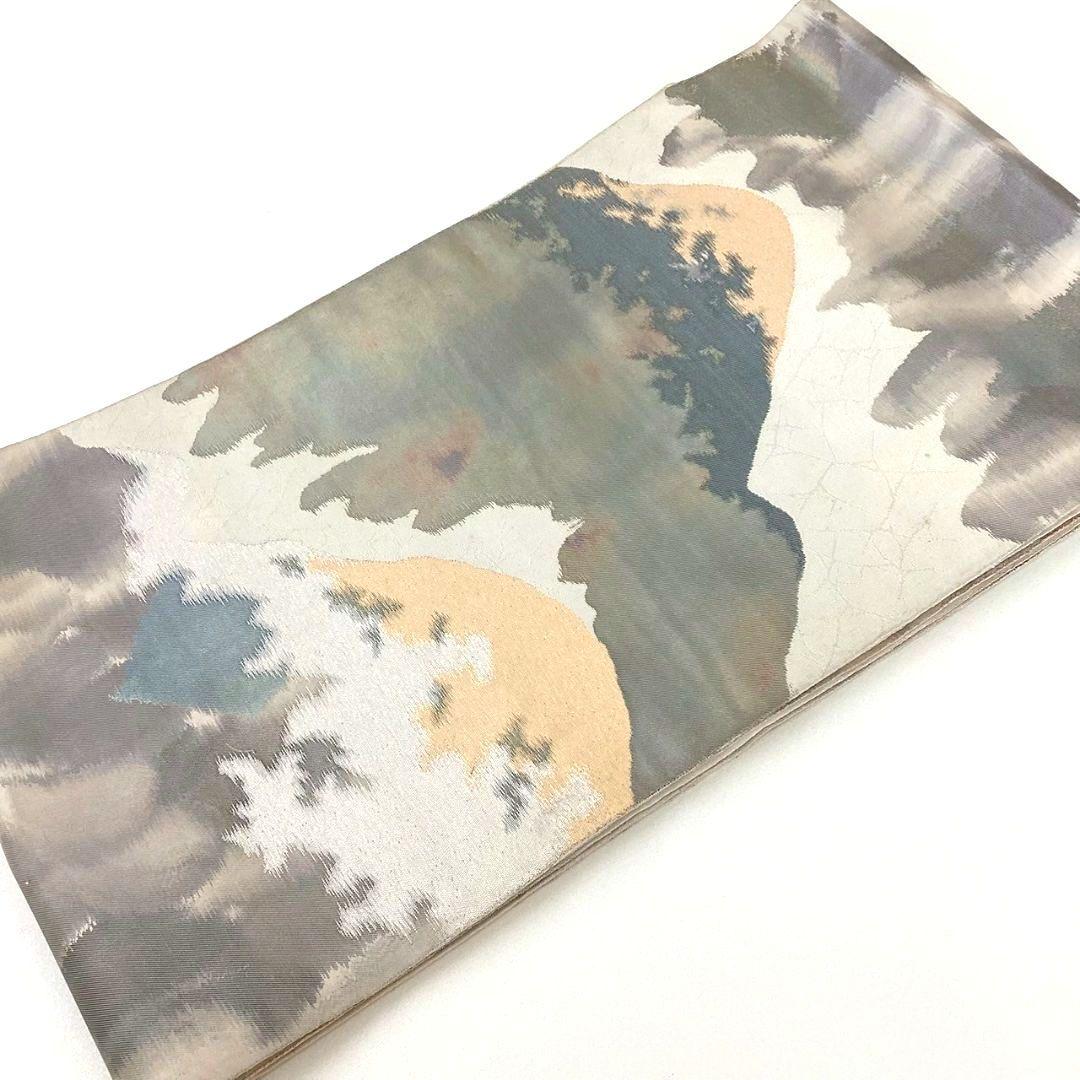 4707# Japanese Vintage Fukuro Obi Belt Kimono Fabric Silk Traditional
