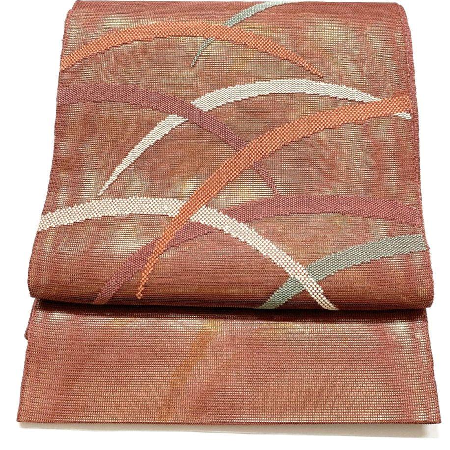 4441# Japanese Vintage Fukuro Obi Belt Kimono Fabric Silk Traditional Summer