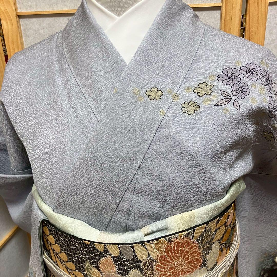 5447# Japanese Kimono Vintage Womens Silk Fabric Robe Kimono only sold