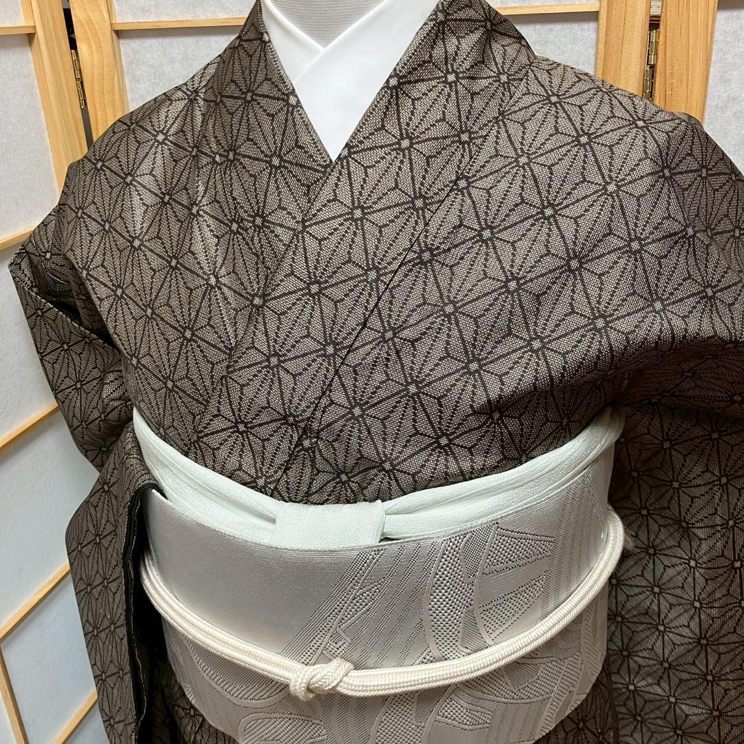4334# Japanese Kimono Vintage Womens Silk Pongee Fabric Robe Kimono only sold