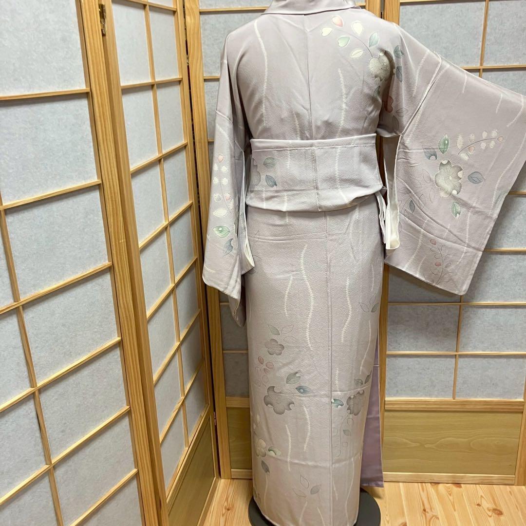 5446# Japanese Kimono Vintage Womens Silk Fabric Robe Kimono only sold
