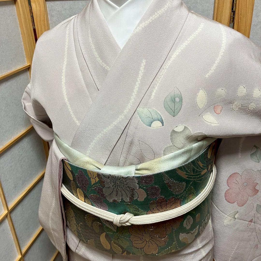 5446# Japanese Kimono Vintage Womens Silk Fabric Robe Kimono only sold