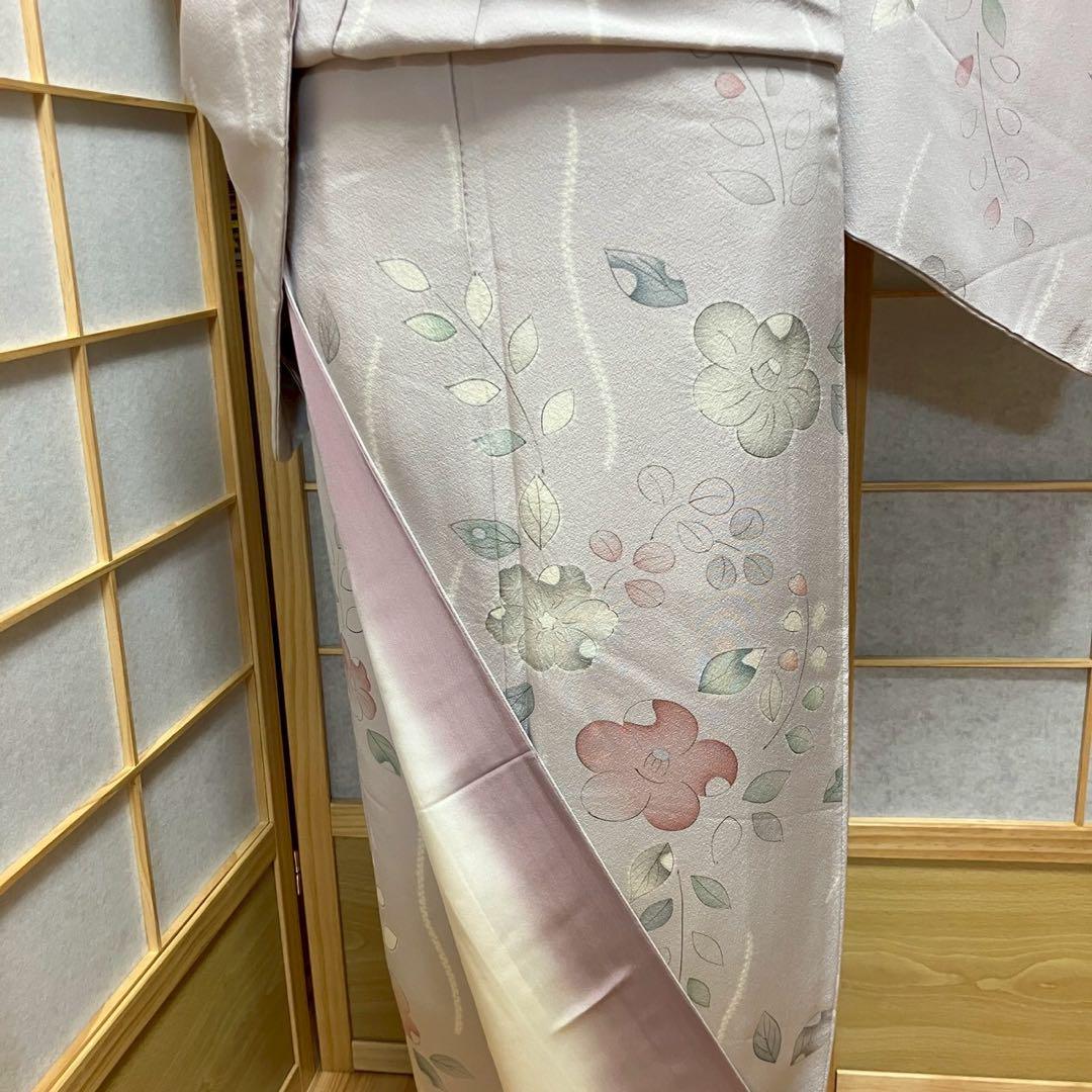 5446# Japanese Kimono Vintage Womens Silk Fabric Robe Kimono only sold